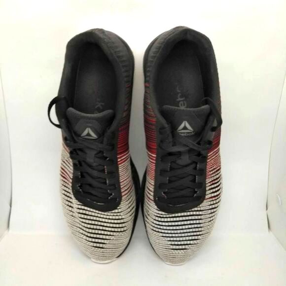 Reebok Fast‎ Flexweave Running Shoes Mens Size 9.5 Red Black White Sneakers main image 4